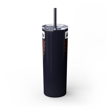 AQ Skinny Tumbler with Straw, 20oz