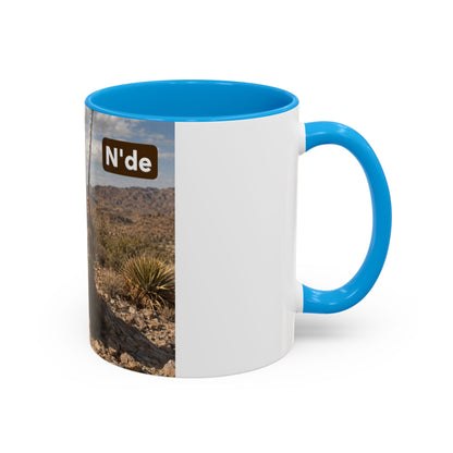 Ft. Sill Apache Desert Scene Coffee Mug — 'N'de' Southwest Landscape 11/15oz