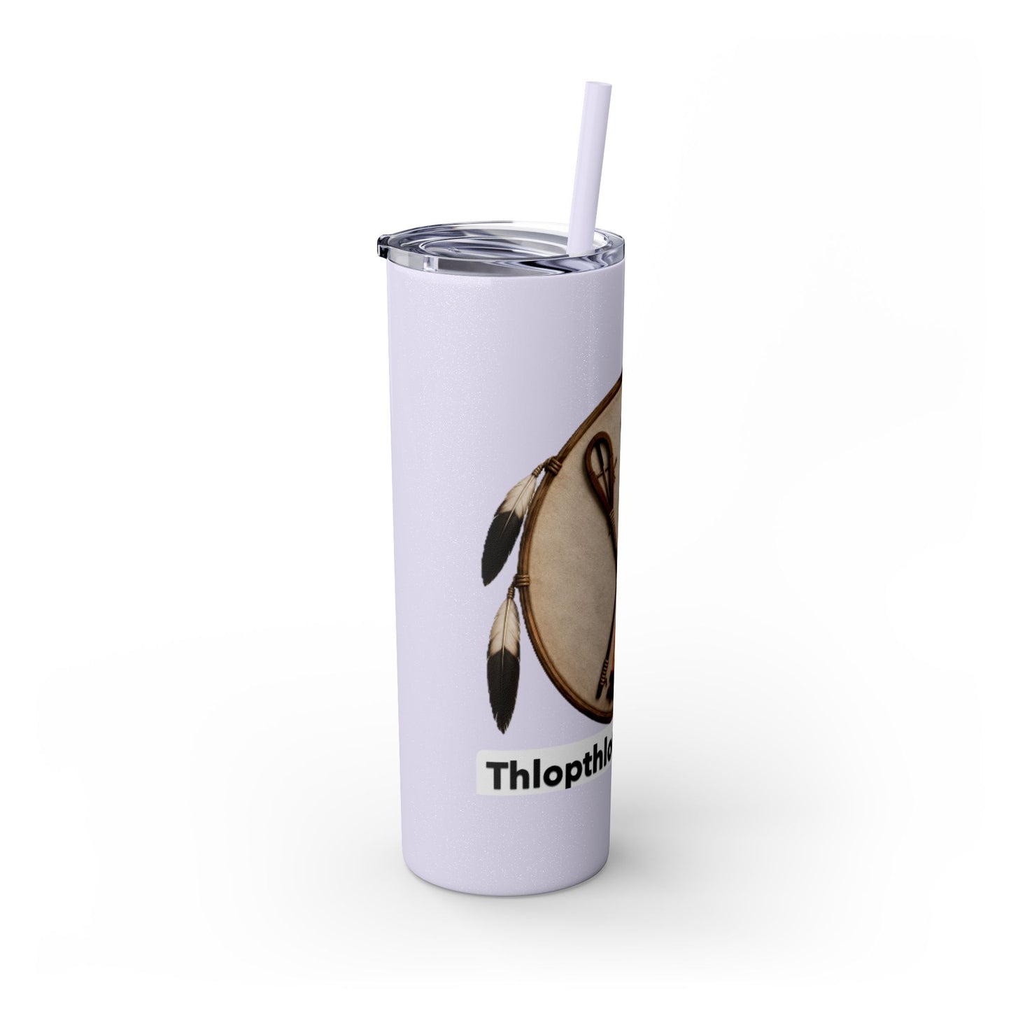 Thlopthlocco Skinny Tumbler with Straw, 20oz