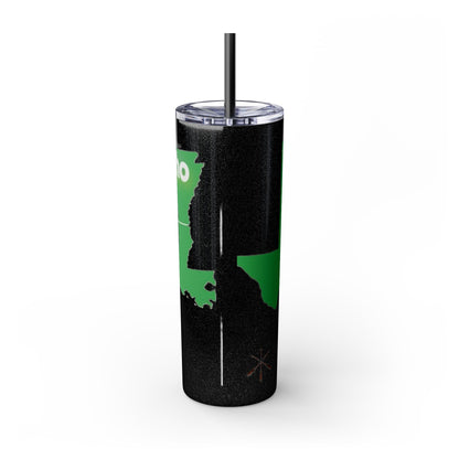Caddo Kadohadoha Texas Map 20oz Skinny Tumbler with Straw