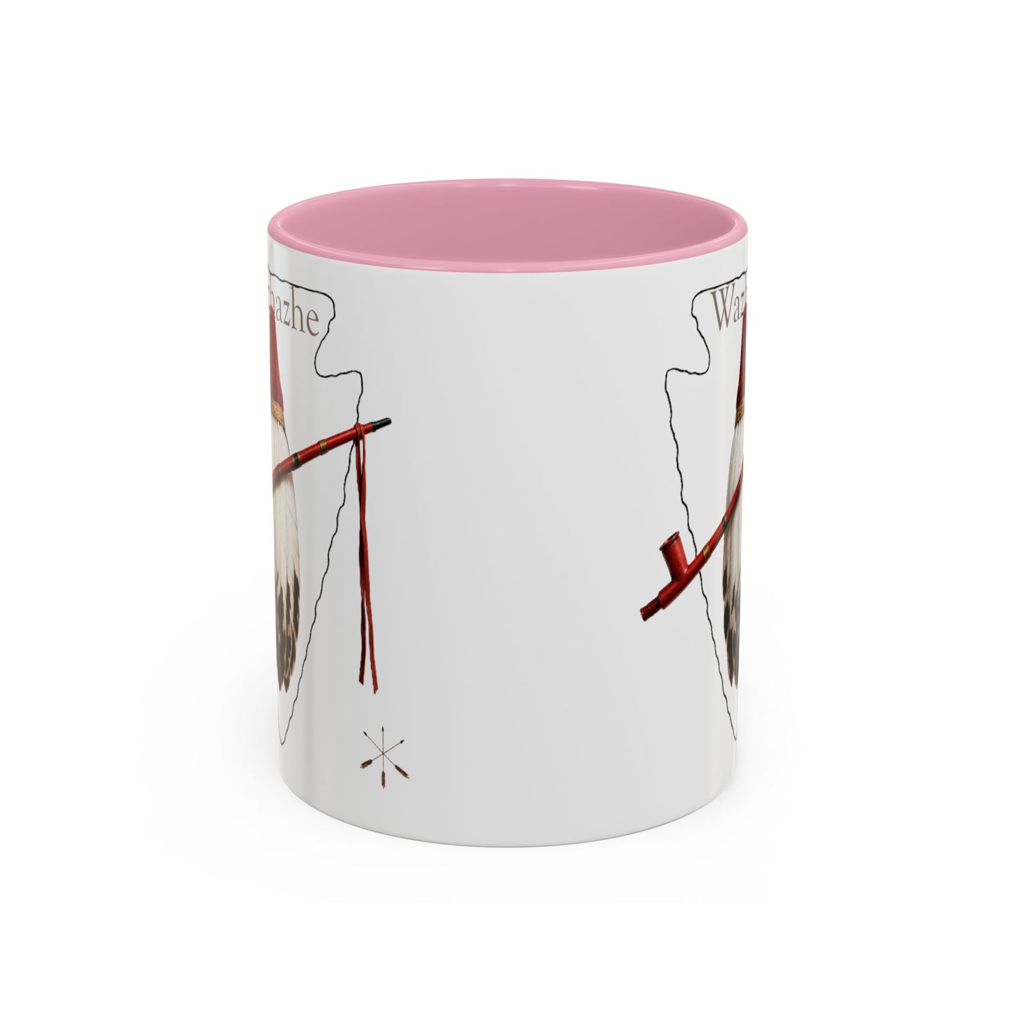 Osage Wazhazhe Tribal Feather Mug (11oz & 15oz) — Native-Inspired Coffee Cup