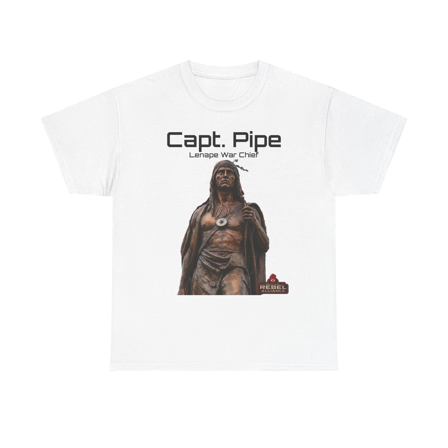 Capt. Pipe Lemape War Chief T‑Shirt — Native Warrior Graphic Tee