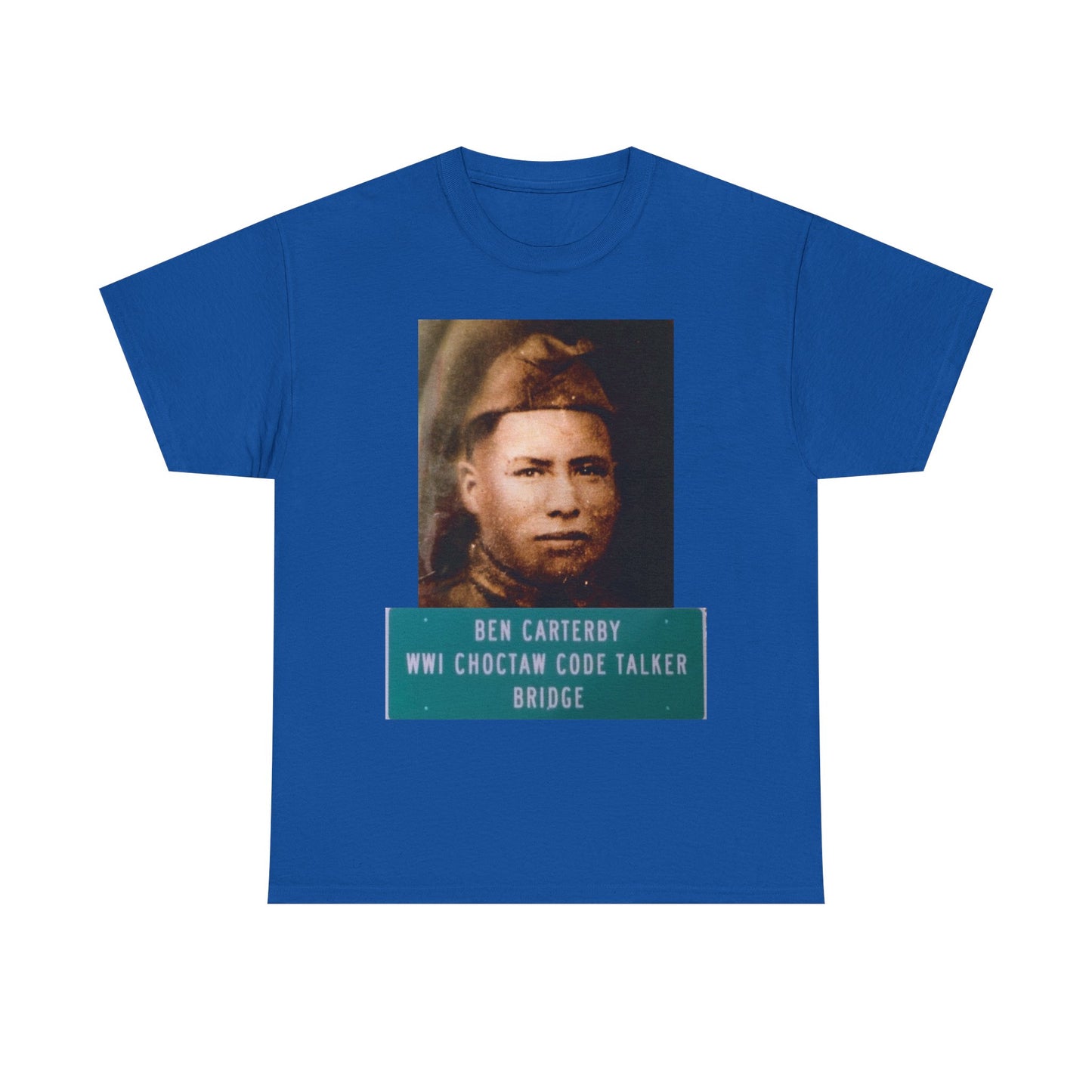 Ben Carterby Choctaw Code Talker T-Shirt — WWII Native American Veteran Tribute