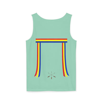 Blue Ribbon Shirt inpired Tank Top — Minimal Rainbow Ribbon Graphic