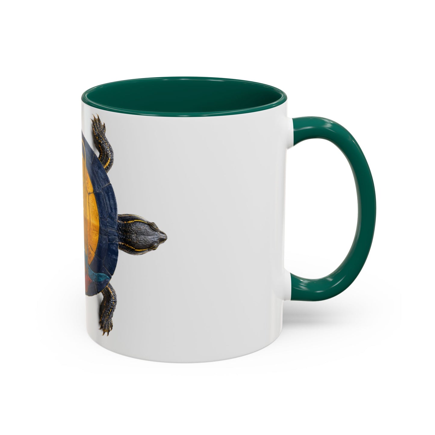 Delaware West Colorful Turtle Coffee Mug — Vibrant Hand-Painted Shell Design (11oz/15oz)