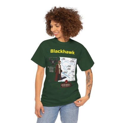 Blackhawk Rebel Trail Vintage Map Graphic T-Shirt