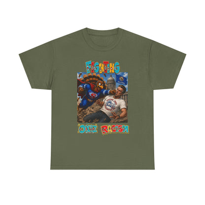 Turkey T-Shirt — Retro Comic 'Stop Racism' Graphic Tee