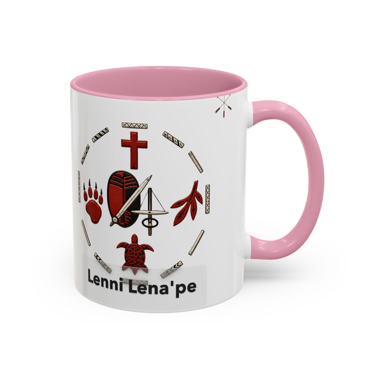 Delaware East Lenni Lenape Tribal Ceramic Mug – Native Symbols Coffee Cup (11oz/15oz)