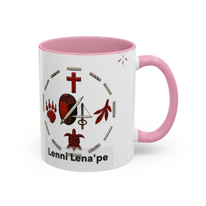 Delaware East Lenni Lenape Tribal Ceramic Mug – Native Symbols Coffee Cup (11oz/15oz)