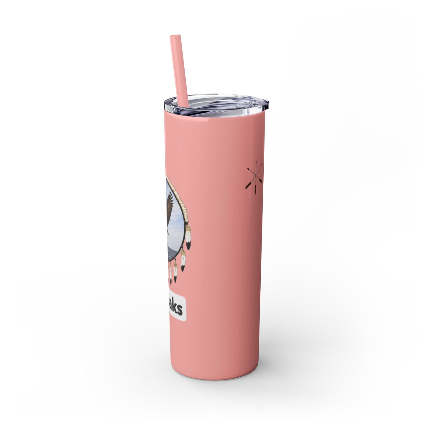 Modoc Eagle Skinny Tumbler – 20oz Straw Travel Cup (Maklaks)