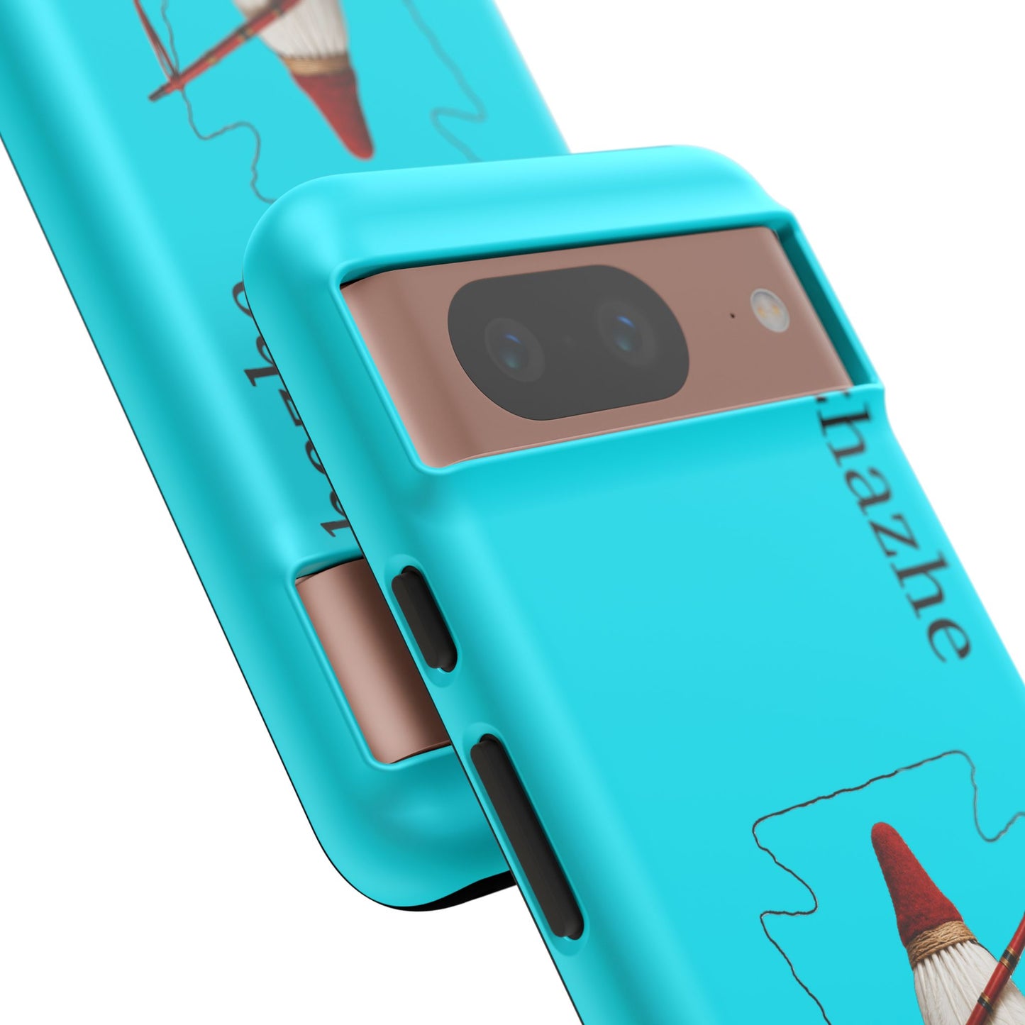 Osage Phone Case — Wazhahze Tribal Shield Design (Native Feather & Tomahawk)