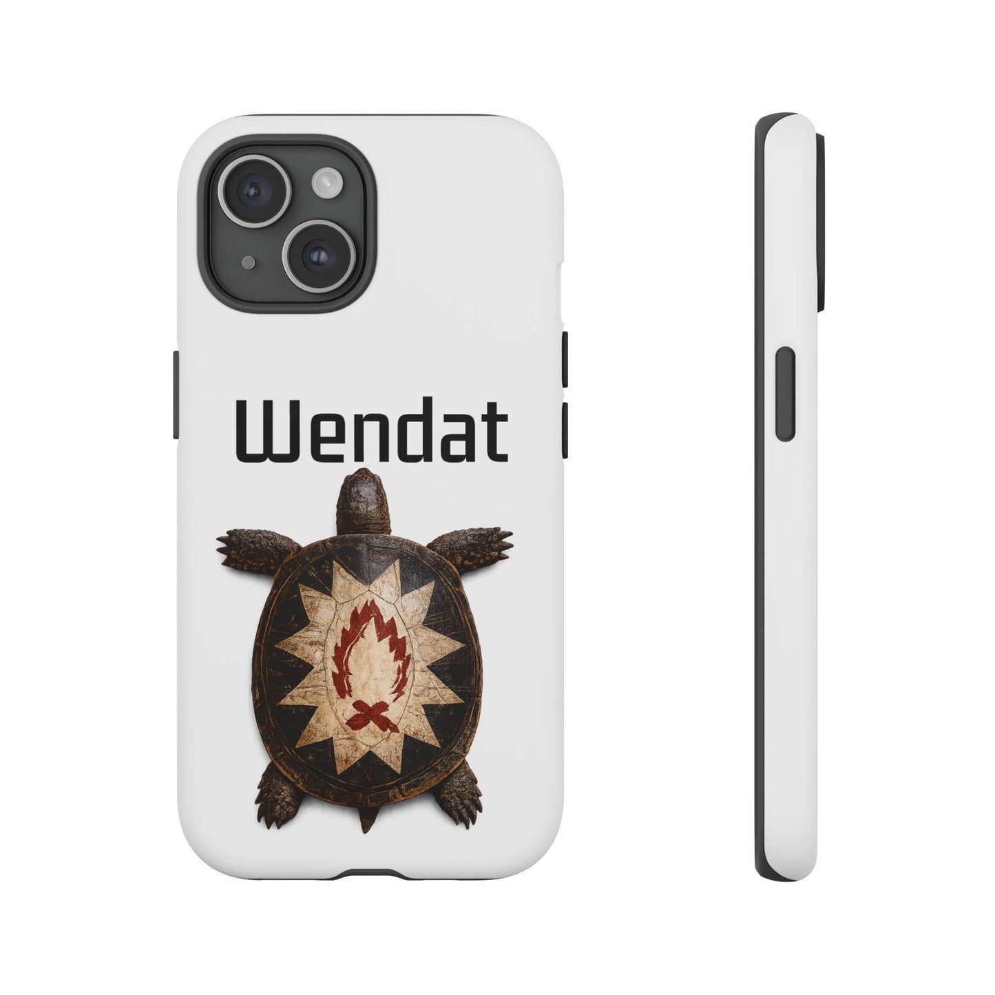Wyandotte Wendat Turtle Phone Case — Indigenous Turtle Shield Design