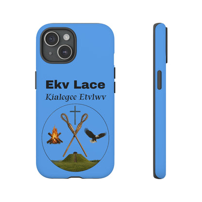 Kialegee Protective Phone Case — Custom 'Ekv Lace' Cross & Campfire Design