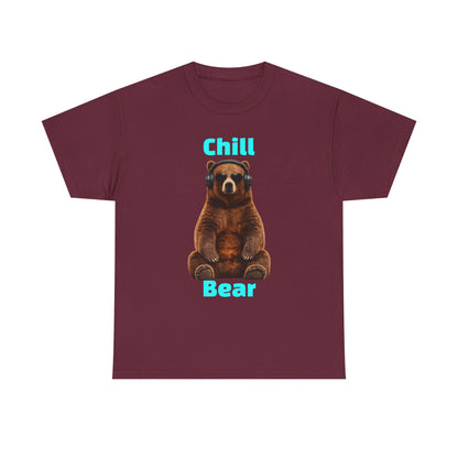 Chill Bear Tee — Cute Relaxed Bear Graphic T-Shirt