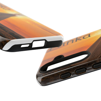 Ponca Sunset Tipi Phone Case — Personalized Native Teepee Landscape