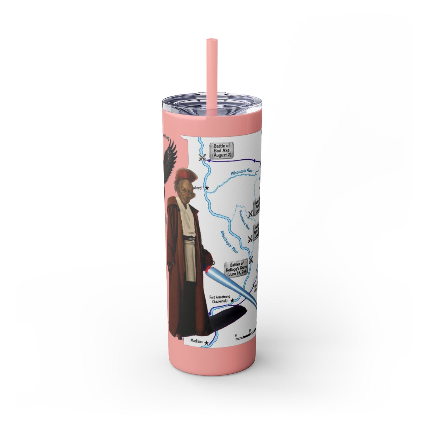 Blackhawk Skinny Tumbler 20oz – "BlackHawk could teach Yoda" Design