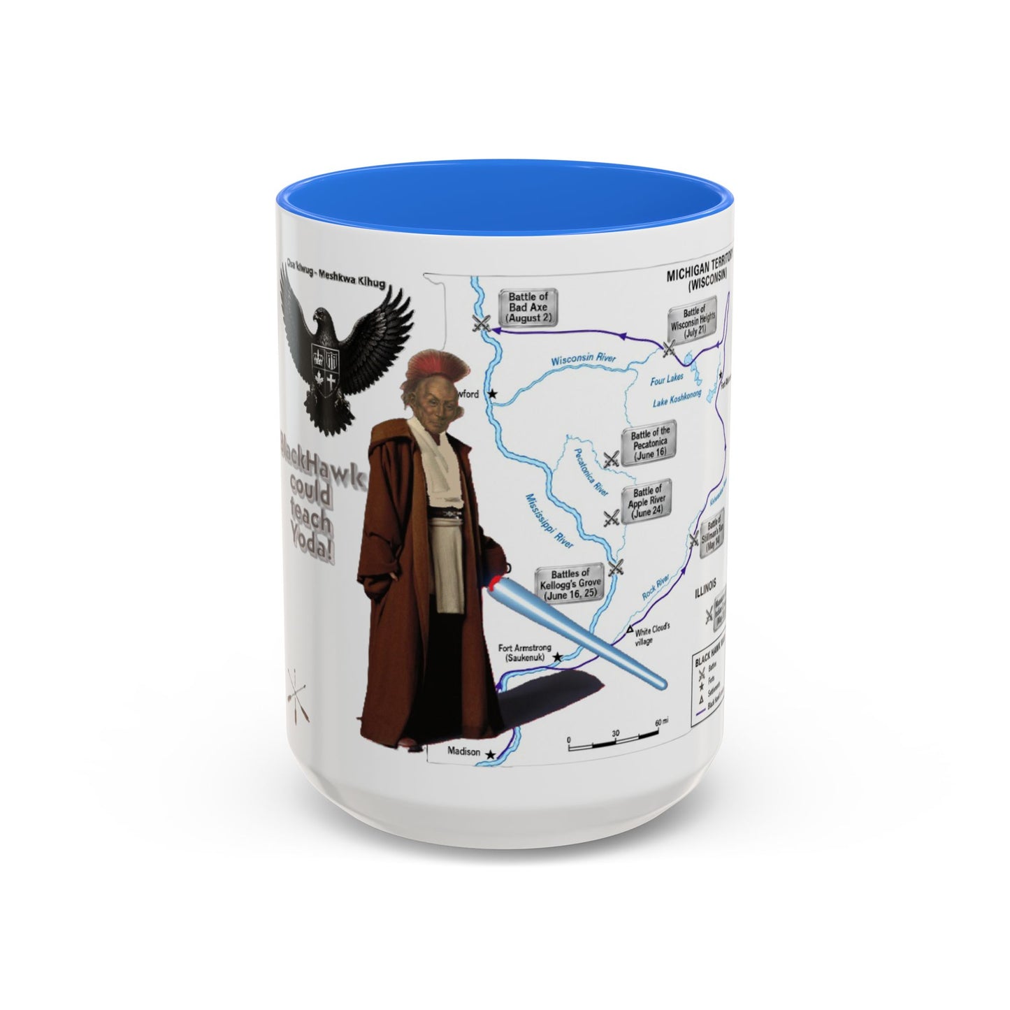 Blackhawk Map Mug — Obi-Wan Kenobi Illustrated Coffee Cup (11oz/15oz)
