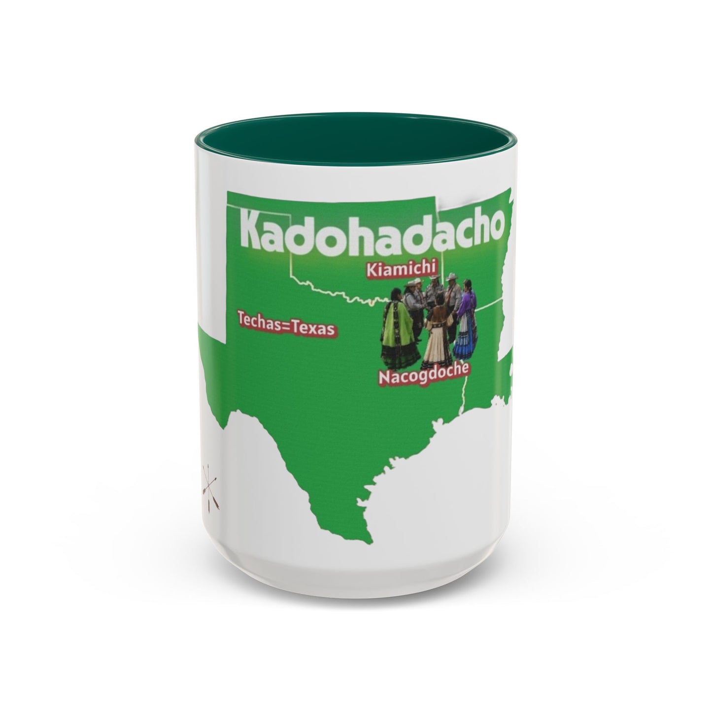 Caddo Kadohadacho Tribal Map Mug — Texas & Nacogdoches Native Pride Coffee Cup (11oz/15oz)