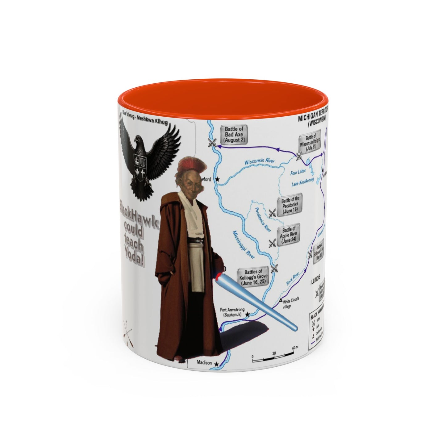 Blackhawk Map Mug — Obi-Wan Kenobi Illustrated Coffee Cup (11oz/15oz)