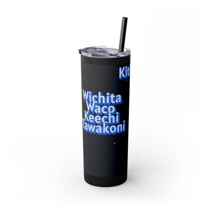 Wichita Skinny Tumbler with Straw, 20oz