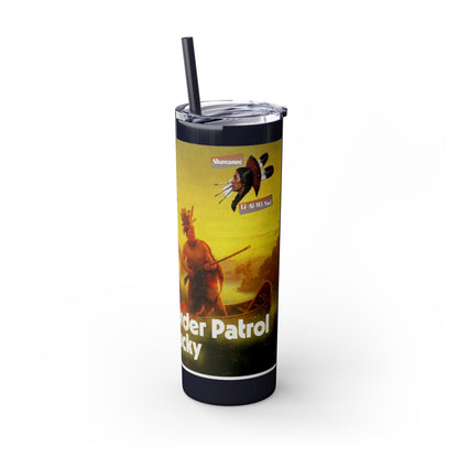 Shawnee Absentee Skinny Tumbler with Straw, 20oz