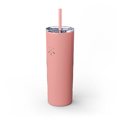 Thlopthlocco Skinny Tumbler with Straw, 20oz