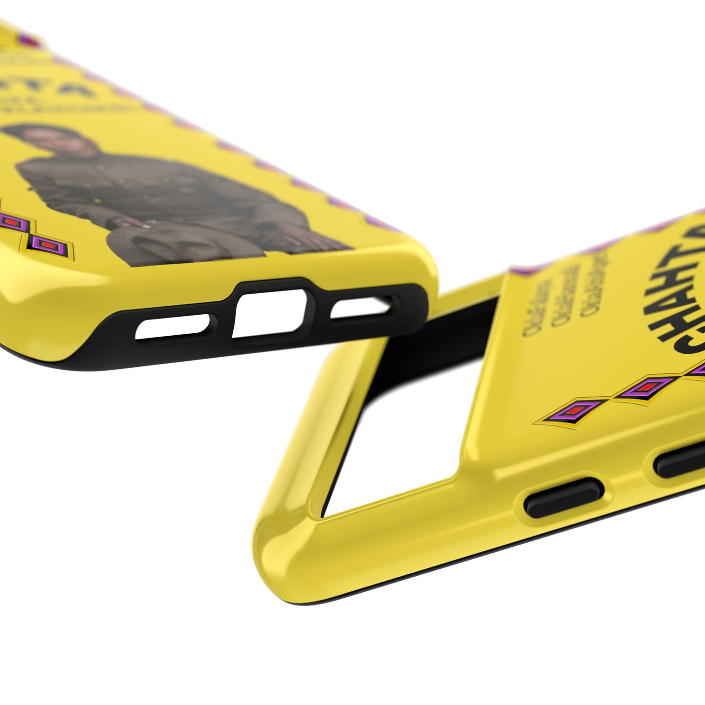 Chahta Tushka Joseph Oklahombi Yellow Phone Case — Native American Tribute Protective Cover