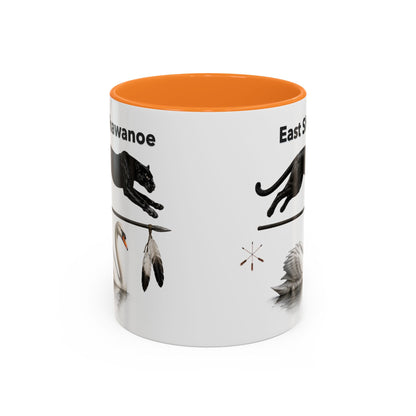 Shawnee East Shawanoe Mascot Panther & Swan Coffee Mug (11oz/15oz)