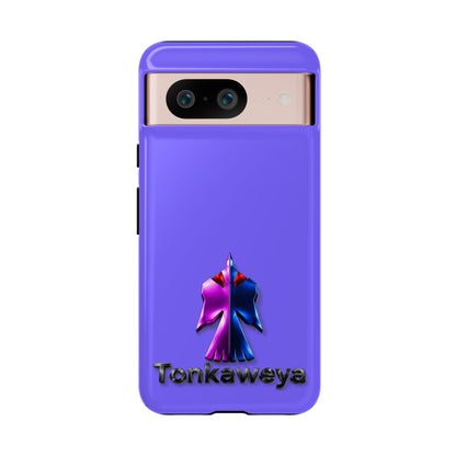 Tonkawa Phone Case — Tonkkaweya Sunrise Design (Protective Purple Hard Shell)