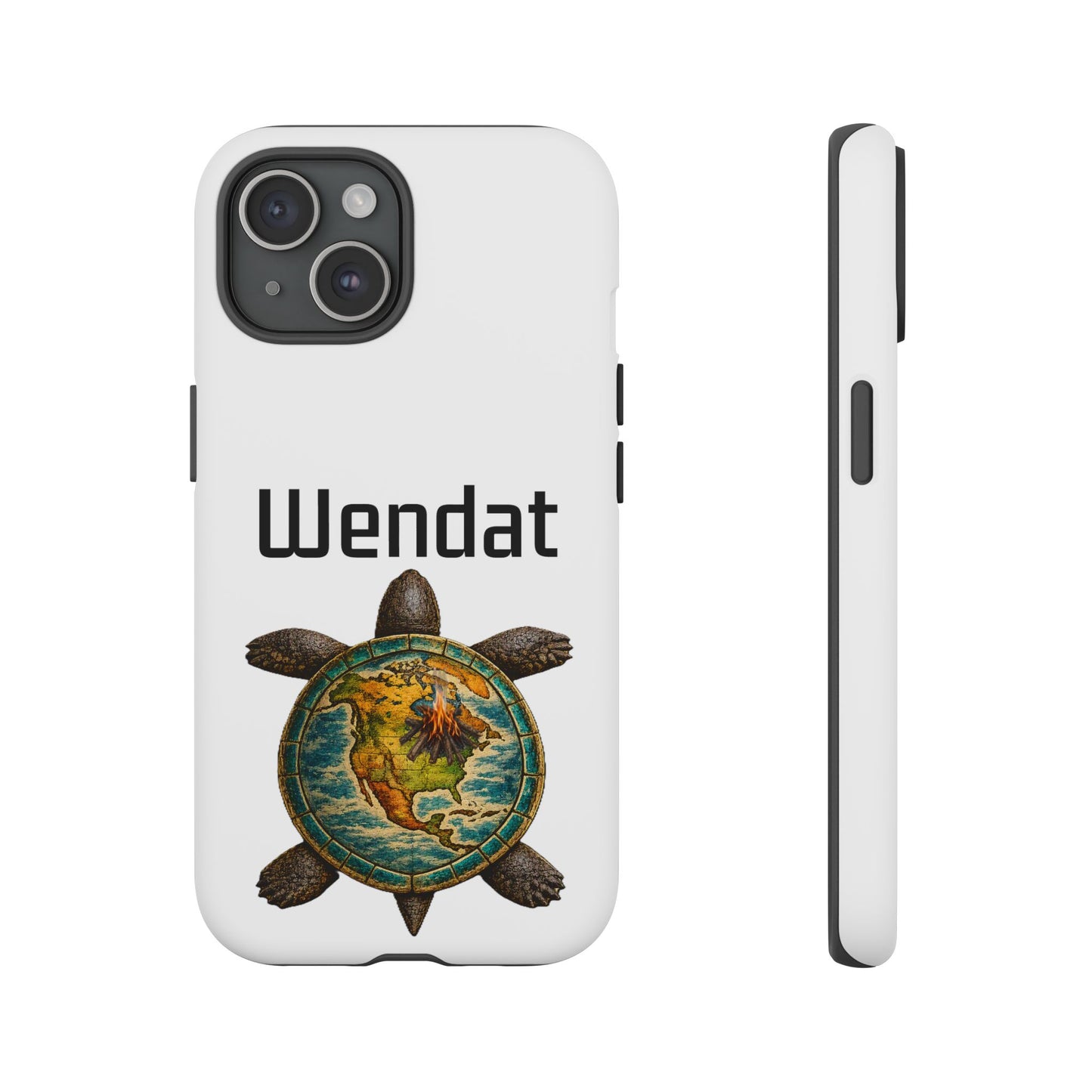 Wyandotte Wendat Turtle Phone Case — Indigenous Turtle Shield Design