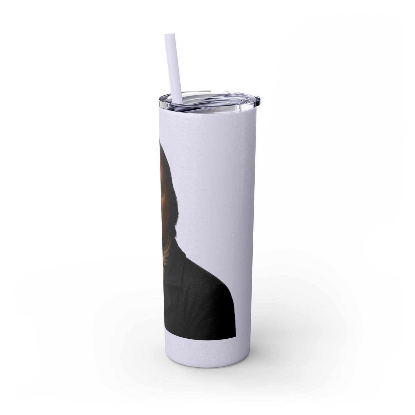 Chitto Harjo 20oz Skinny Tumbler with Classic Native American Portrait — Travel Straw Cup