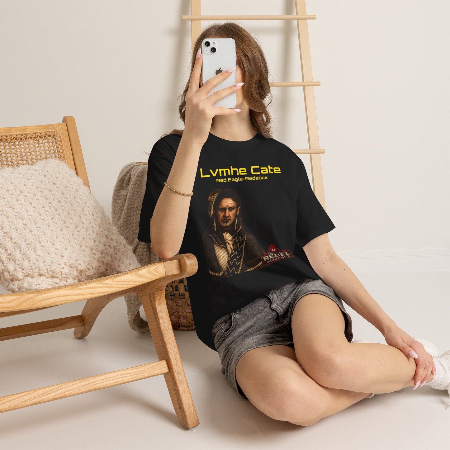 Lvmhe Cate Portrait Tee — Rebel Alliance Retro Sci‑Fi Graphic Shirt