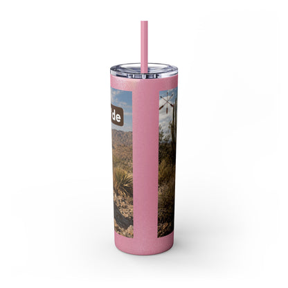 Ft. Sill Apache 20oz Skinny Tumbler with Desert Native Warrior Photo Wrap