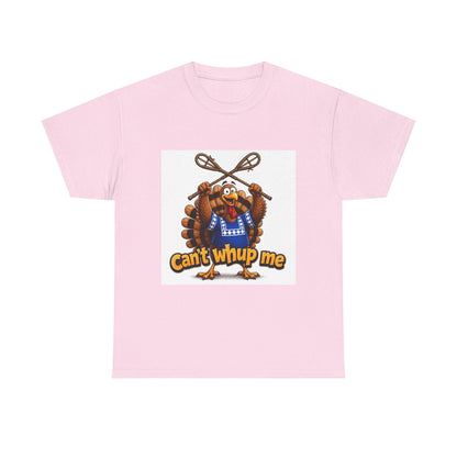 Turkey Mascot Tee — 'Can't Whup Me' Funny Thanksgiving T‑Shirt
