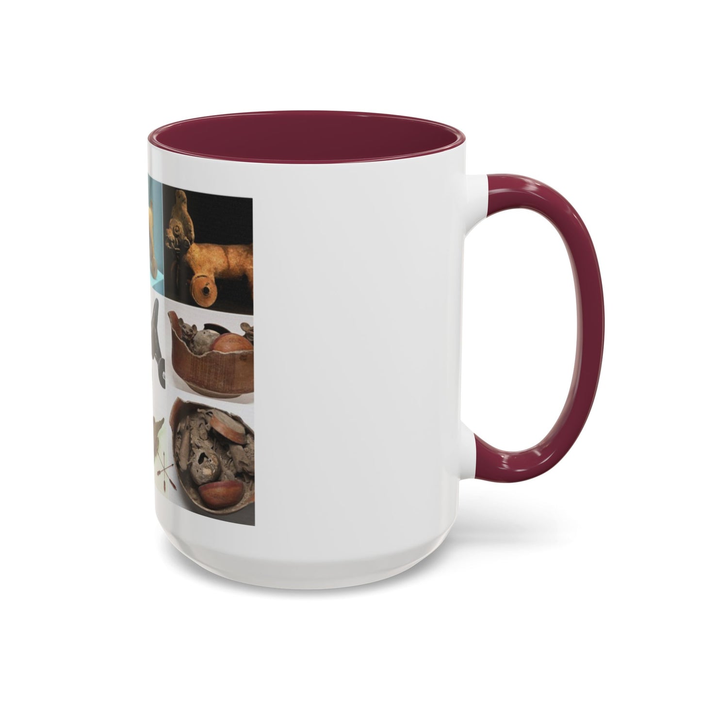 Aztec Artifact Photos Collage Coffee Mug (11oz/15oz)
