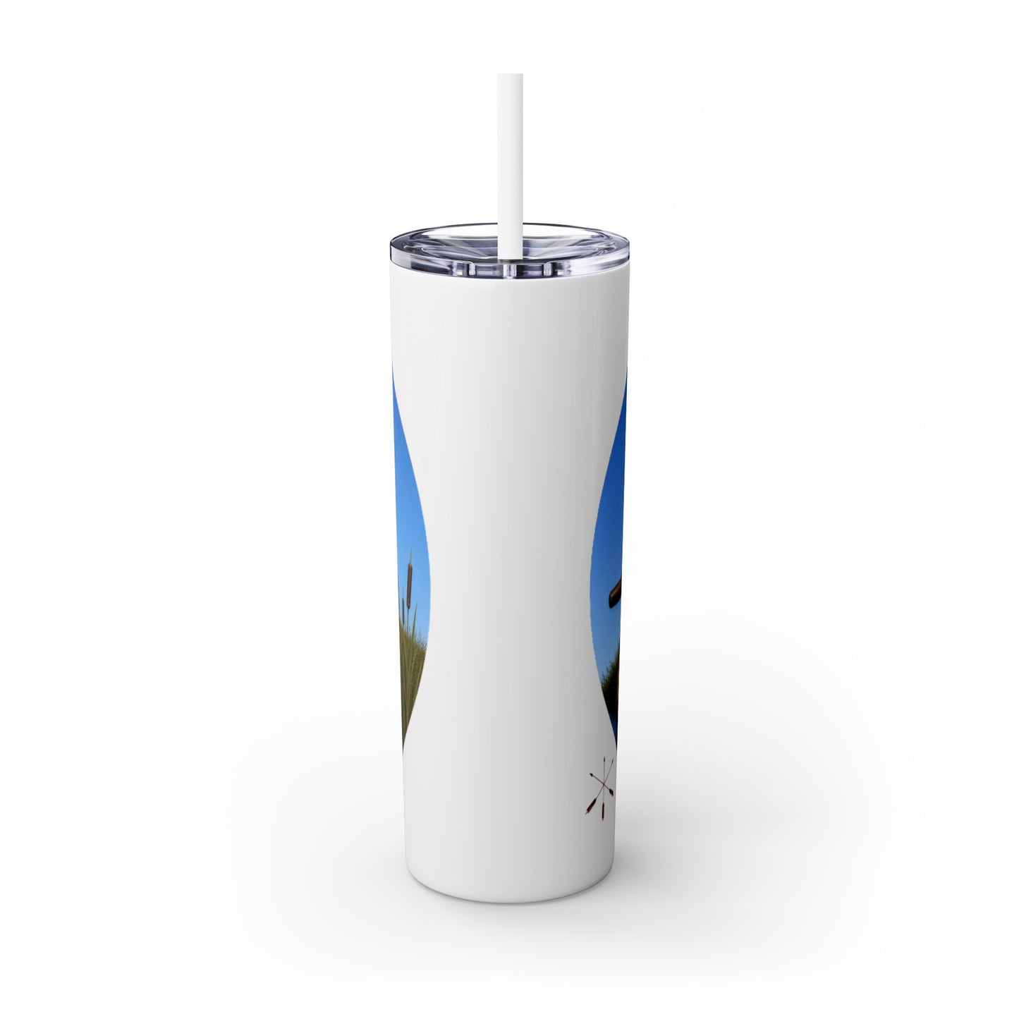 Ottawa Adawe Canoe Skinny Tumbler — 20oz Insulated Travel Cup with Straw