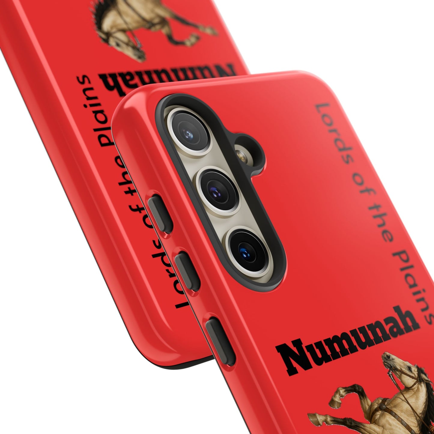 Comanche Numunah Horse Phone Case — 'Lords of the Plains' Red Protective Case