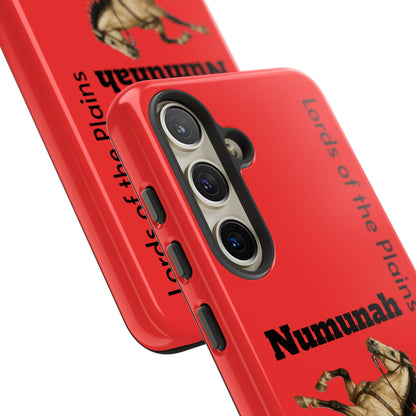 Comanche Numunah Horse Phone Case — 'Lords of the Plains' Red Protective Case