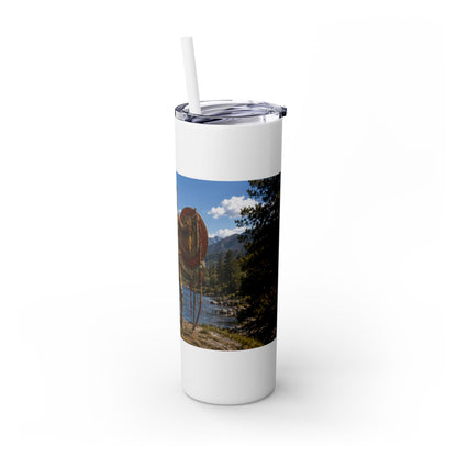 Chickasaw Skinny Tumbler with Straw, 20oz