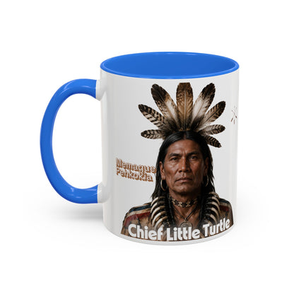 Miami Ceramic Mug — 'Chief Little Turtle' Native Warrior Portrait (11oz & 15oz)
