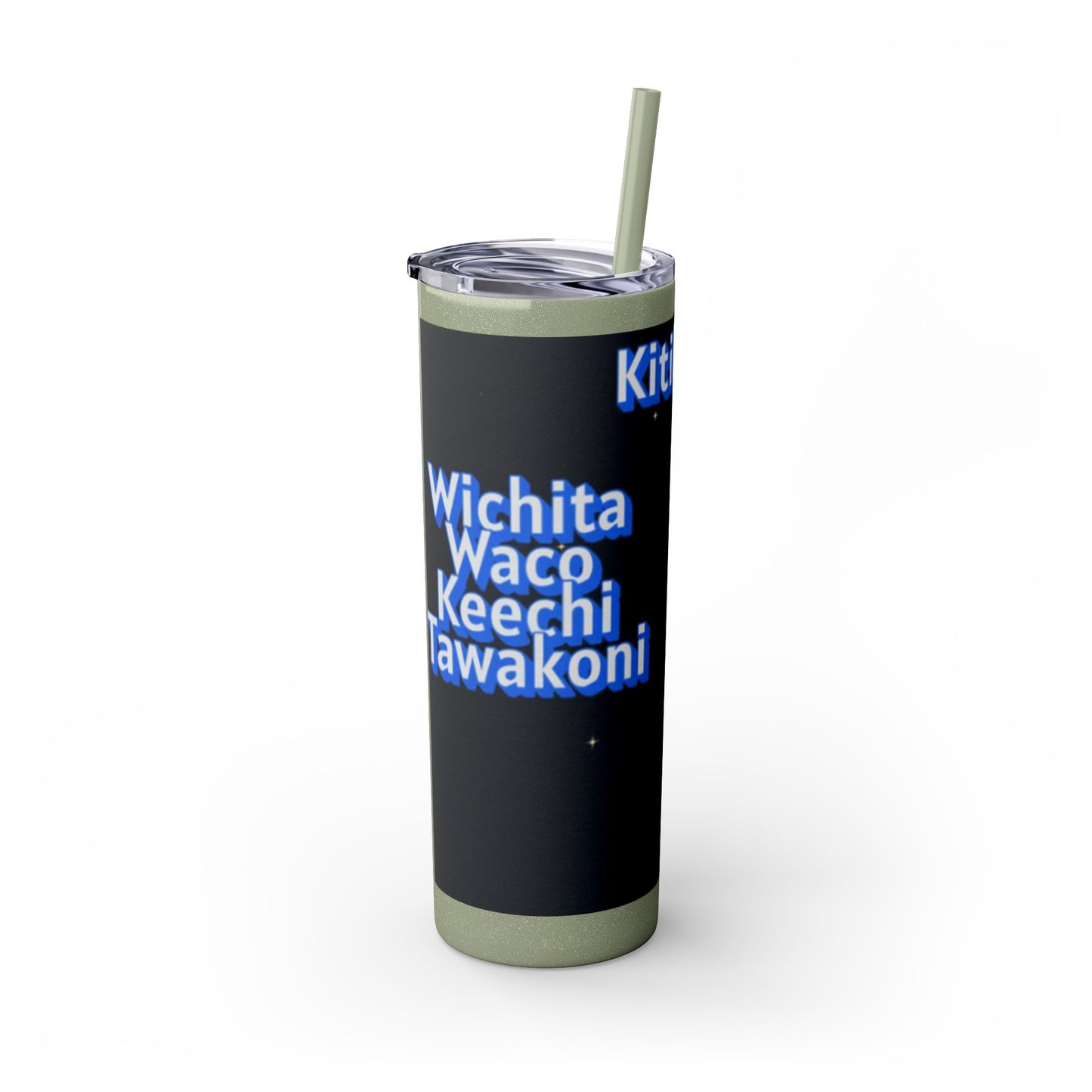 Wichita Skinny Tumbler with Straw, 20oz