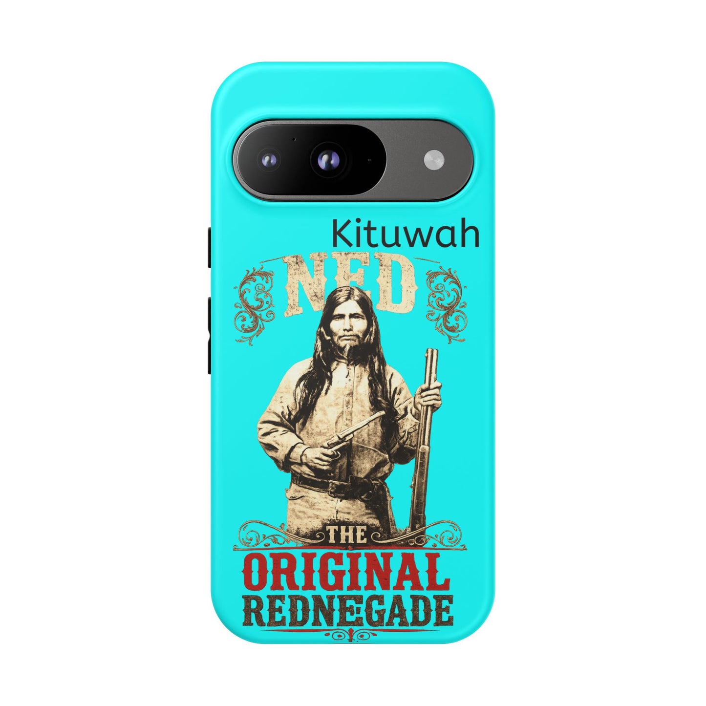 UKB Phone Case - 'Kituwah Ned: The Original Rednegade' Vintage Native Graphic Tough Case