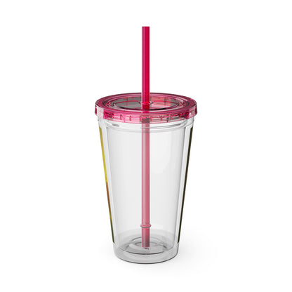 Shawnee Absentee Sunsplash Tumbler with Straw, 16oz