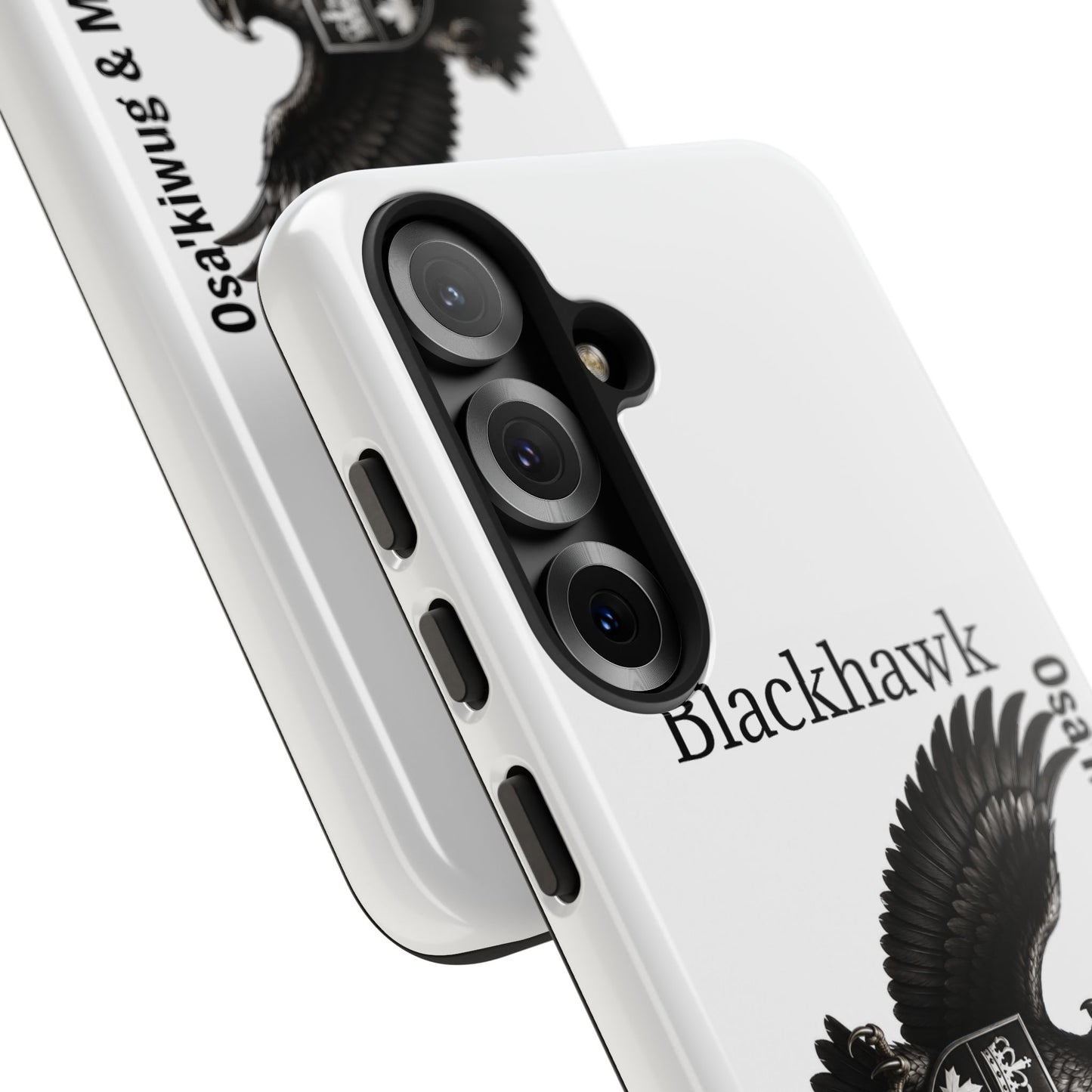 Sac&Fox Phone Case — 'Blackhawk' Raven Crest Protective Tough Case