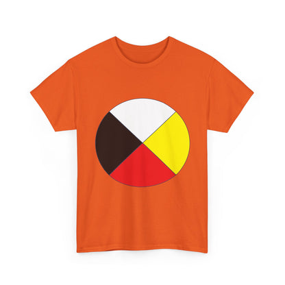 Native Medicine Wheel Tee — Four Directions Circle Design T-Shirt