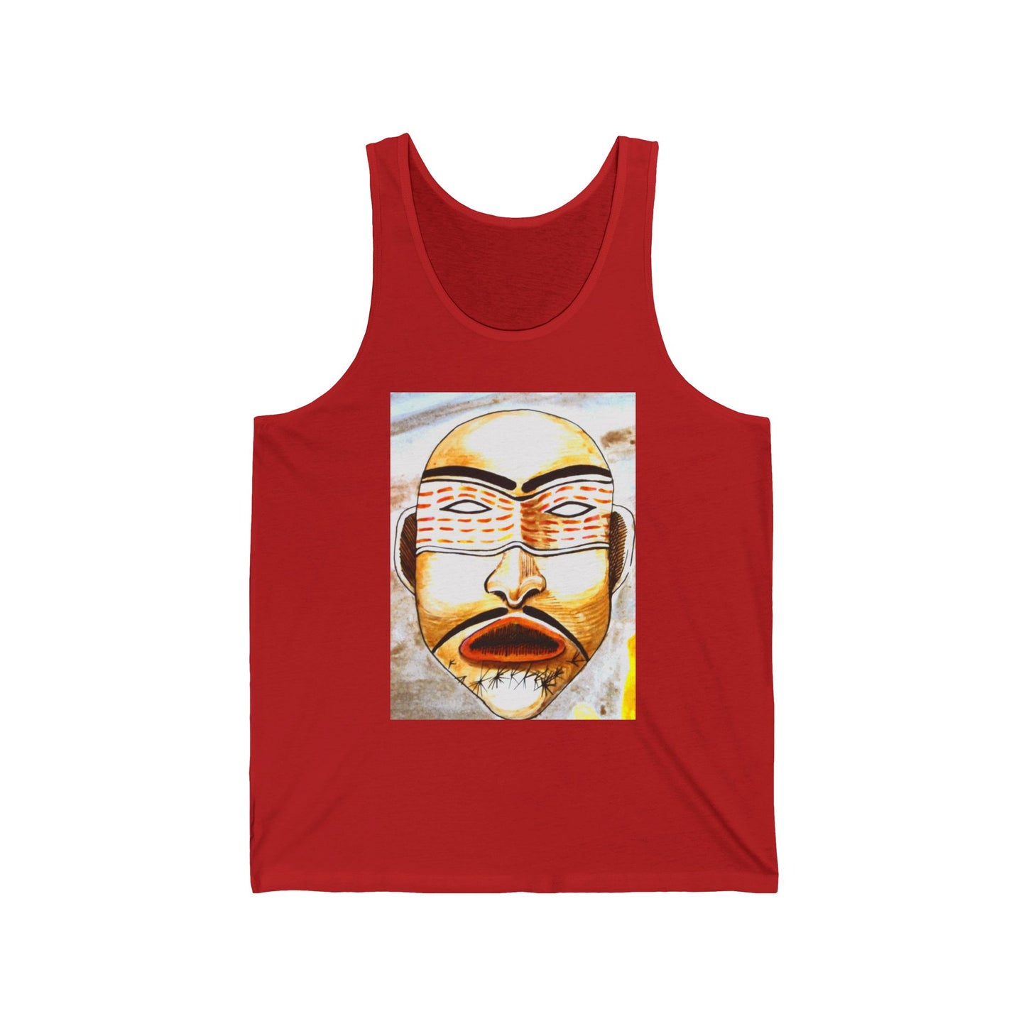 Tribal Mask & Crossed Arrows Graphic Tank Top