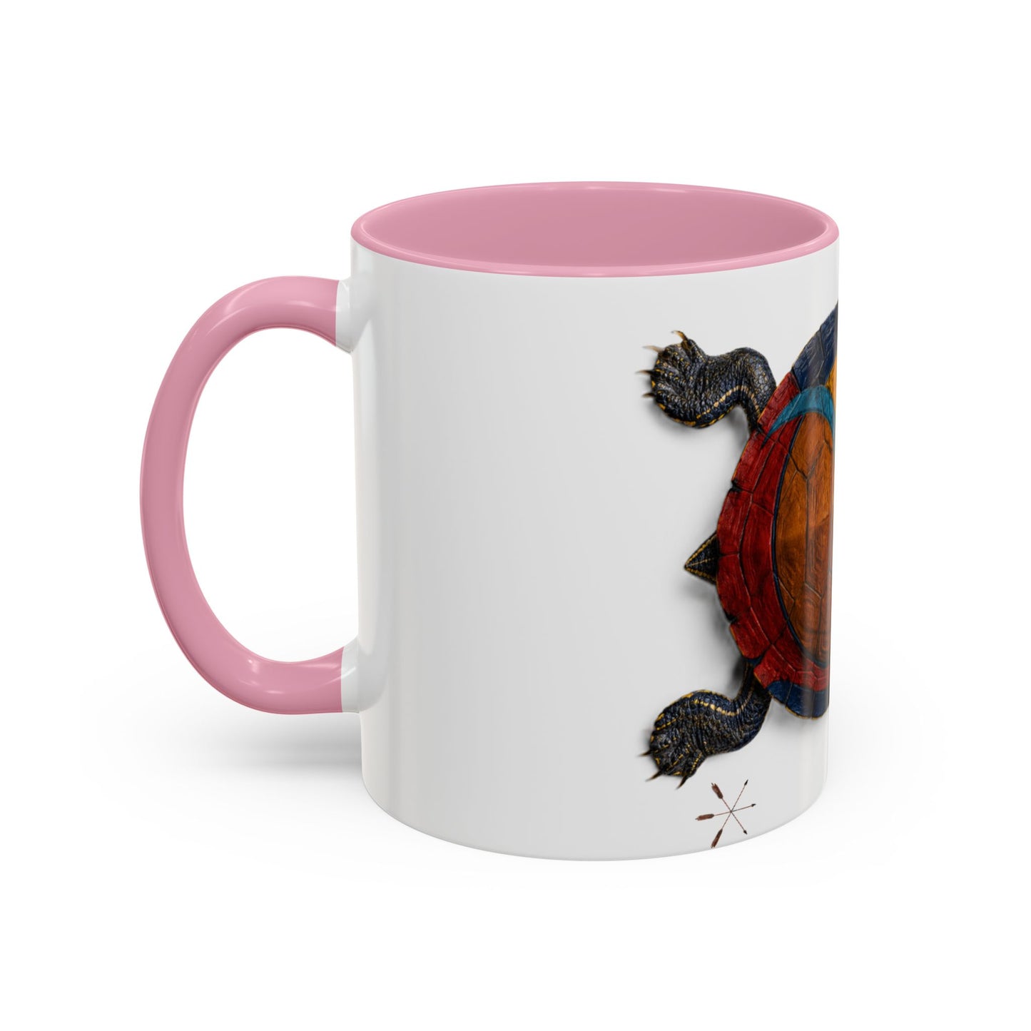 Delaware West Colorful Turtle Coffee Mug — Vibrant Hand-Painted Shell Design (11oz/15oz)