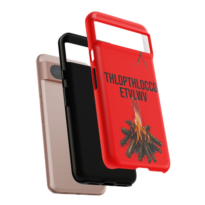Thlopthlocco Protective Phone Case —  Text "THLOPTHLOCCO ETVLWV"