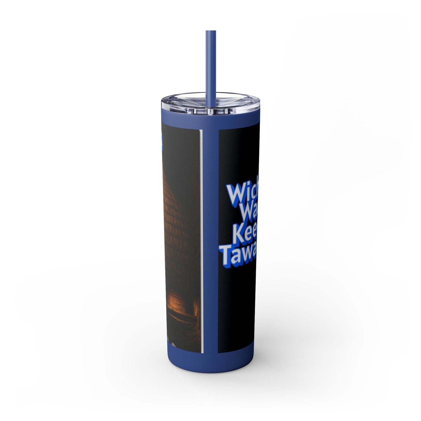 Wichita Skinny Tumbler with Straw, 20oz