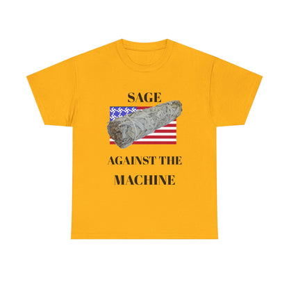 Sage Against the Machine T-Shirt — American Flag Smudge Stick Tee